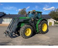 John Deere 6210R 50km / h, cargador